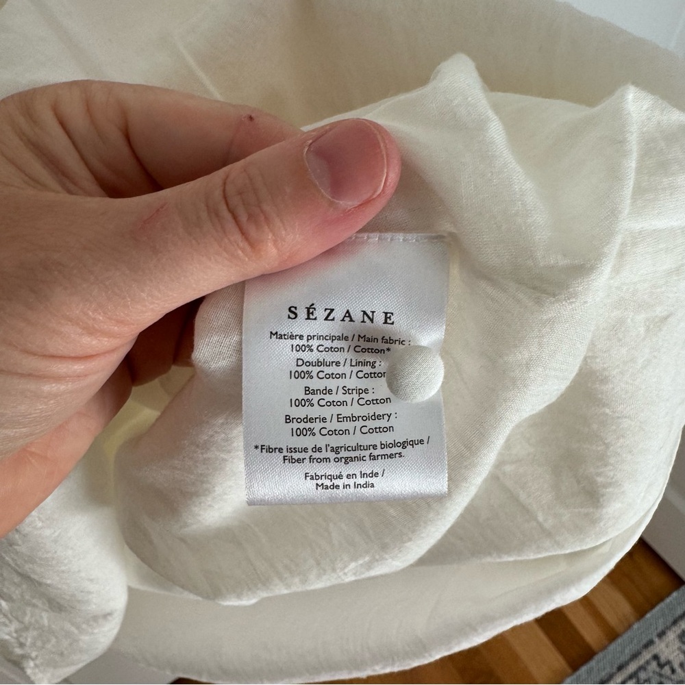 Sezane Alexane Dress in Ecru sz 38 - Picture 13 of 13